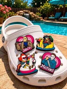 Horror Summer Croc Charms Set(Custom Made)